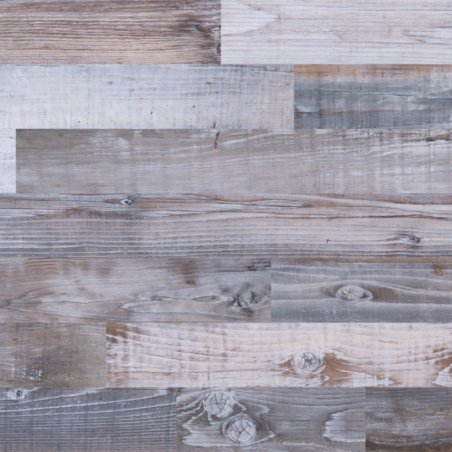 Steel Gray Reclaimed Redwood Planks | Stikwood